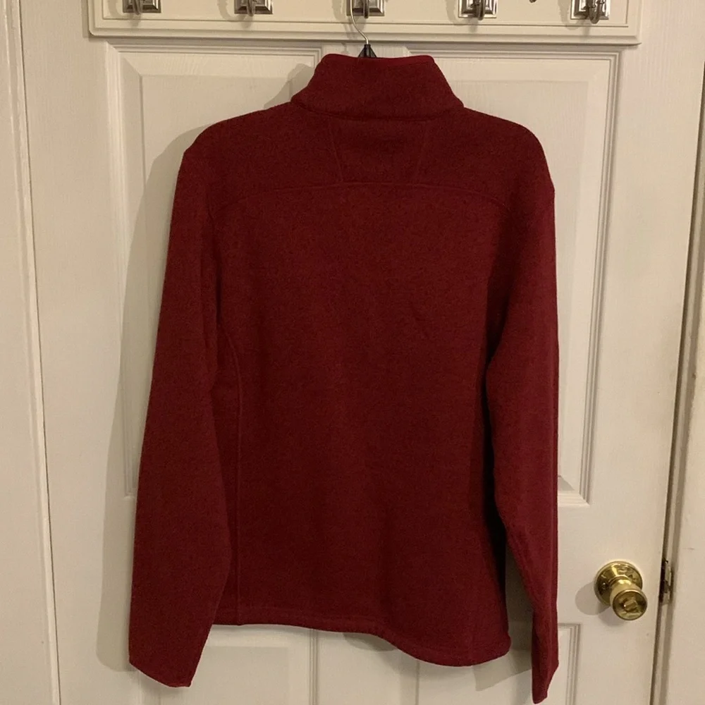 North Face Mens Maroon Gordon Lyons 1/2 Zip Fleece Pullover Size M